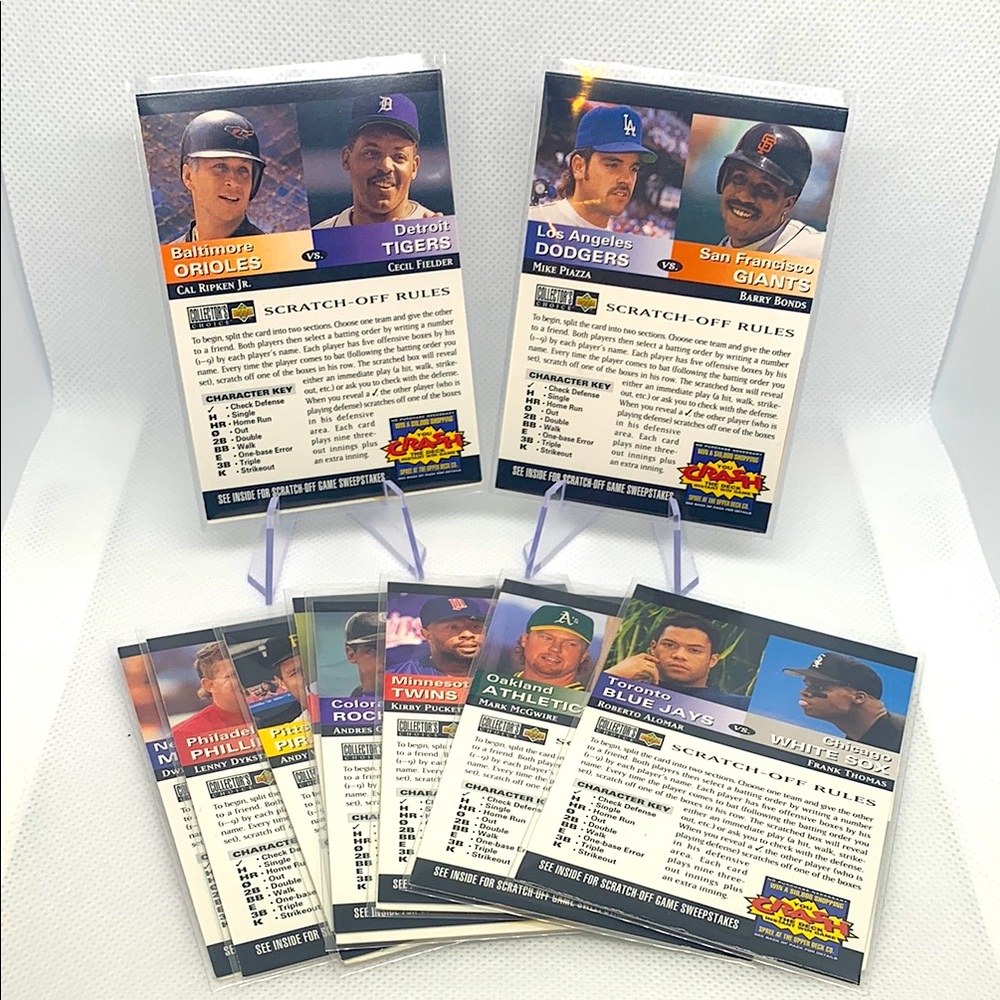 MLB Baseball 1994 Topps Upper Deck 10 Cards Bonds McGwire Gooden Sheffield Nice!